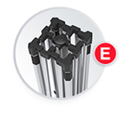 Heavy-duty Professional-grade Aluminum Canopy Frame A professional grade aluminum frame.