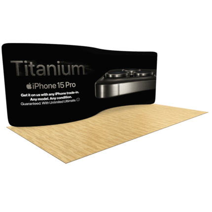 237ft Backlit Serpentine Trade Show Booth Display