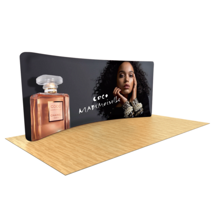 232ft Backlit Curved Trade Show Booth Display
