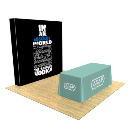 89FT Flat Pop Up Trade Show Display-Deluxe Kit