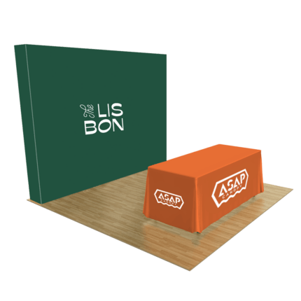 114FT Curved Pop Up Trade Show Display-Deluxe Kit