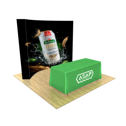 118FT Flat Pop Up Trade Show Display-Deluxe Kit