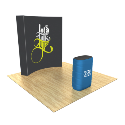 92ft Curved Pop Up Trade Show Display Kit