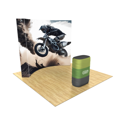 114ft Curved Pop Up Trade Show Display Kit