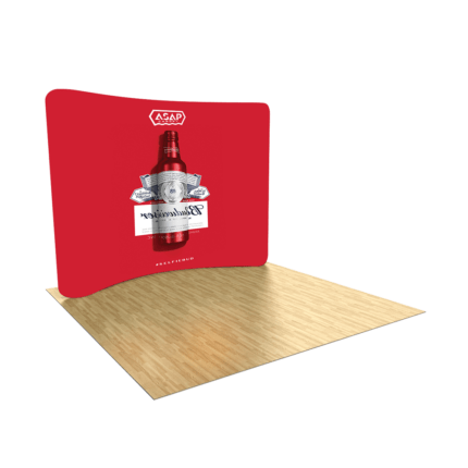 119ft Stand Curved Backlit Trade Show Booth Display