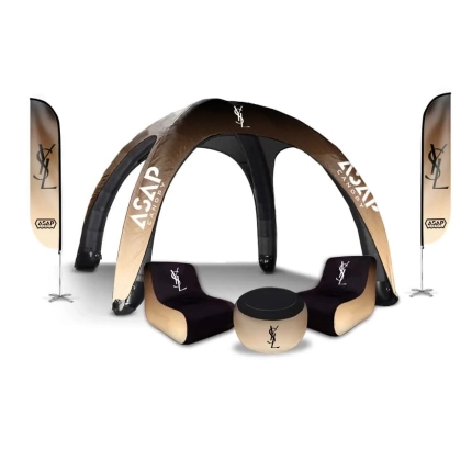 Feather Flags + 2 Air Chair & 1 Table + 13x13ft Inflating Tent