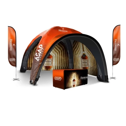 3 pcs Canopy Wall + 13x13ft Inflatable Tent For Event With Awning