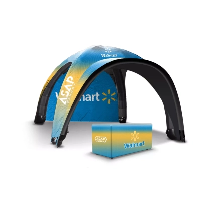 1 pc Canopy Wall + Table Cover + 16x16ft Inflated canopy tent With Awning