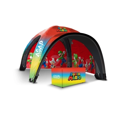 2 pcs Canopy Wall + Table Cover + 23x23ft Inflatable Tent With Awning