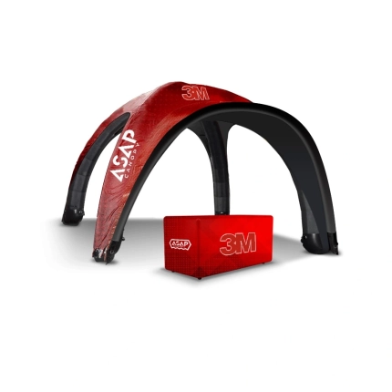 Table Cover + 23x23ft Inflatable Event Tent With Awning